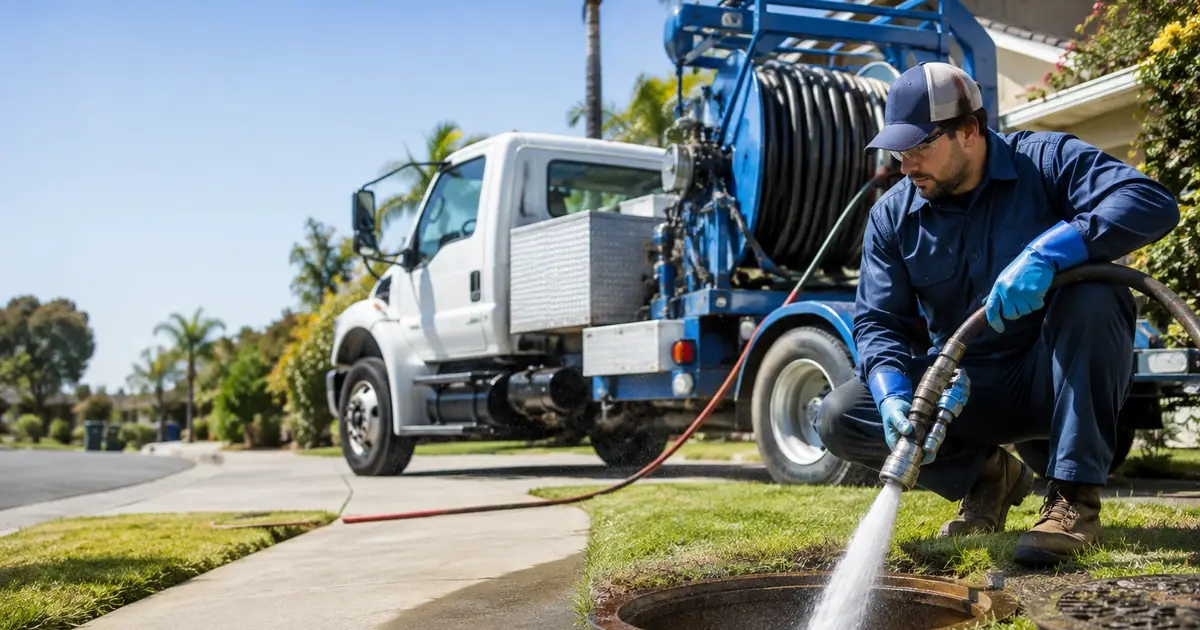 Hydro jet sewer cleaning Huntington Park