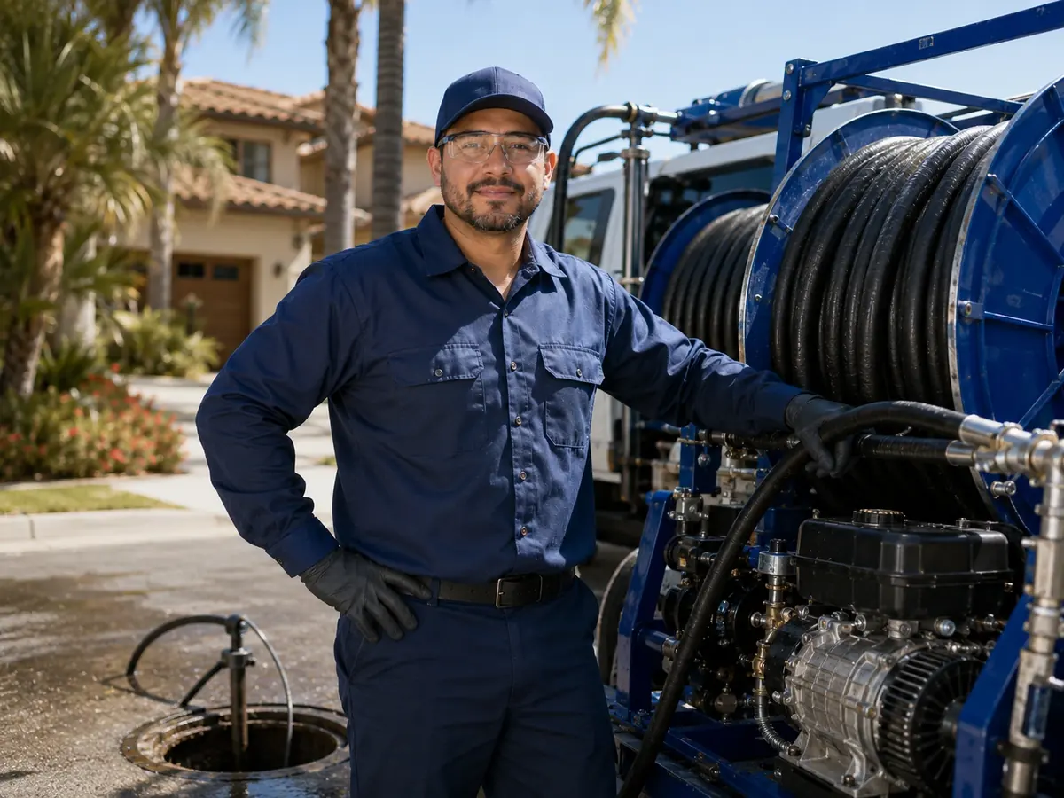 Hydro jet sewer cleaning in Huntington Park