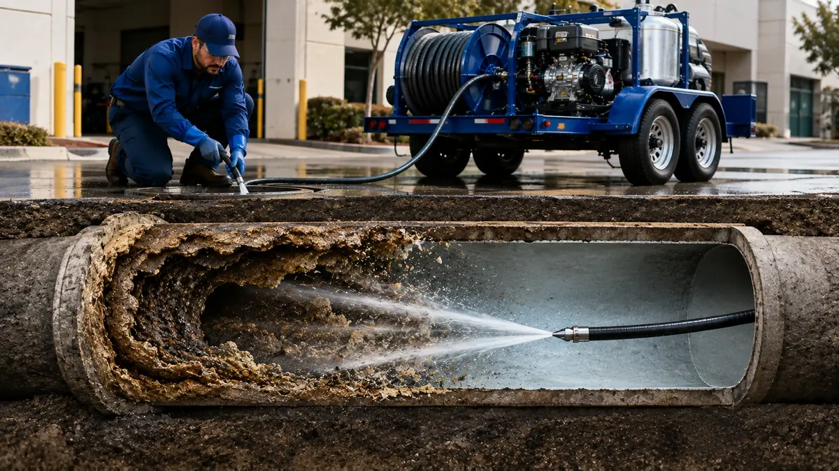 Sewer Pipe Descaling in Huntington Park